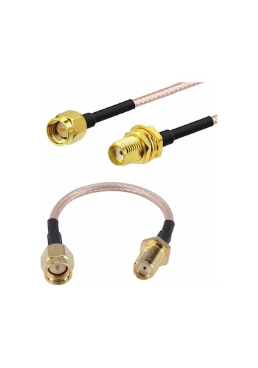 Rg316 10cm Sma Erkek Dişi Kablo Rf Uzatma Kablosu 50 Ohm 0-6ghz Koaksiyel Wifi Gsm Gprs Anten