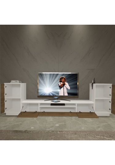 Decoraktiv Trendstyle On2 Mdf Tv Ünitesi Tv Sehpası Beyaz - Pera