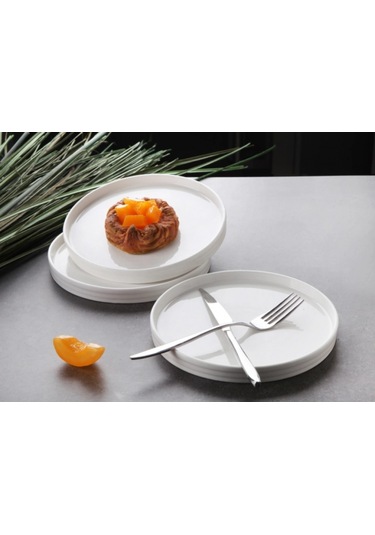 Gönül Gnl3476 Beyaz Porselen Tabak 20 Cm 6'lı Beyaz