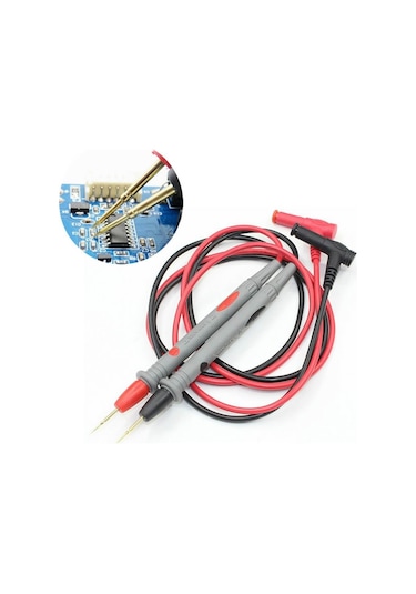 İğne Uç Prob Dijital Multimetre Ölçü Aleti Kablosu Entegre Probu