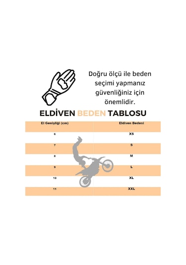 Mc82 Beyaz Motosiklet Eldiven