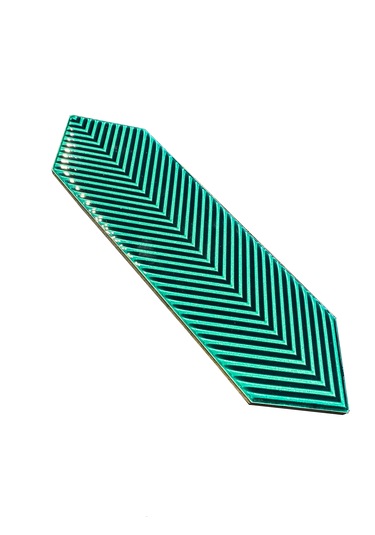 Armada Çini 9x30 Bella Çizgili Zümrüt Yeşil Çini Seramik