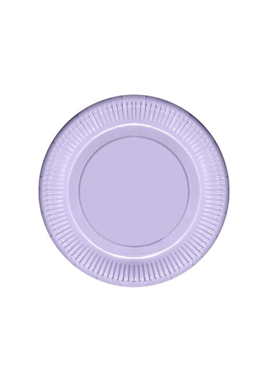 Lila Makaron Karton Tabak 23 CM 8'li