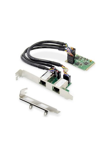 Digitus DN-10134 2 Port Gigabit Realtek Chipset Mini PCI Express Ethernet Kartı