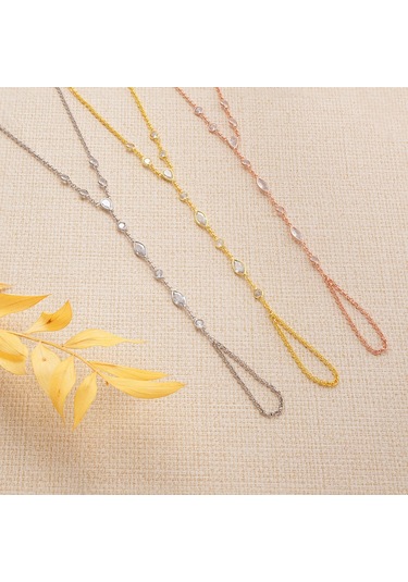 925 Ayar Gümüş Mekik Damla Ve Yuvarlak Zirkon Taşlı Şahmeran Altın