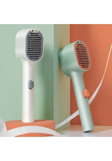 Springsun Evcil Hayvan Masaj Tarak: İyon Titreşimli, Wood Lambalı, Saç Toplama Fonksiyonlu