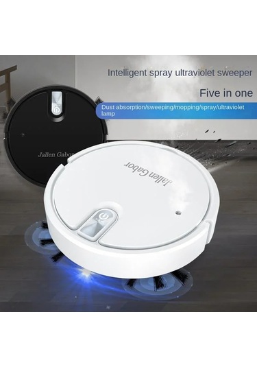 Kablosuz Akıllı Robot Süpürge Çok Fonksiyonlu Ultra Sessiz Beyaz