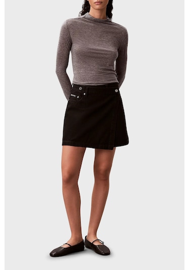 Calvin Klein Bayan Etek Lv047d777g Twm Siyah Siyah