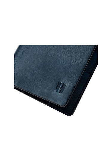 Eldridge Erkek Lacivert Plus Color Deri İnce Tasarım Çok Bölmeli Rfid Korumalı Cüzdan Lacivert