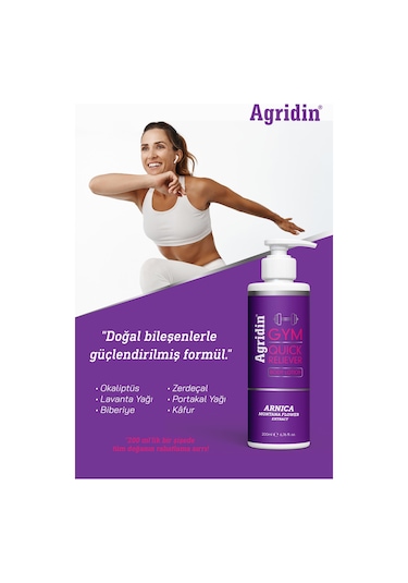 din Gym Quick Reliever Sporcu Kremi 200 ML