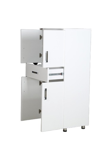 Çok Amaçlı 13638 Dolap 130 Hard Parlak Beyaz Suntalem 4raf Kutu Sevk El Yapım Ceviz