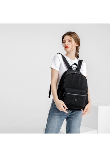 Nano Metalik Kumaş Kadın Sırt Çantası Smart Bags 3086 K.Gri