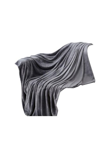 Koyu Gri Faydalı Polar Battaniyeler Kanepe İçin Ekstra Rahat Evrensel Kalın Polar Battaniye Malzemeleri 70x100cm