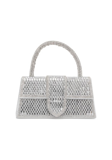 Guja 25kc1285 Kadın Taşlı El Abiye Çanta Gümüş Gümüş