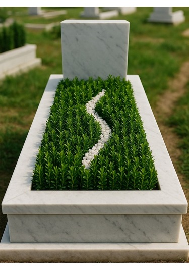 Mezar - Kabir Bitki Seti - 10 Adet Yeşil Taflan Greenspire 25-30