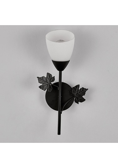 Demir Duvar Işıkları For Without Light Bulb Siyah Siyah