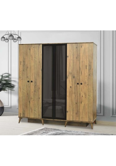 Maye Reflekte Çam Y. Odası Tek Dolap Beyaz