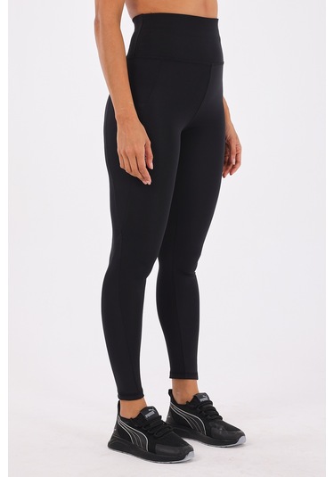 Scorp Sculpt Kadın Yüksek Bel Toparlayıcı Push Up Cepli Uzun Spor Tayt Siyah STANDART