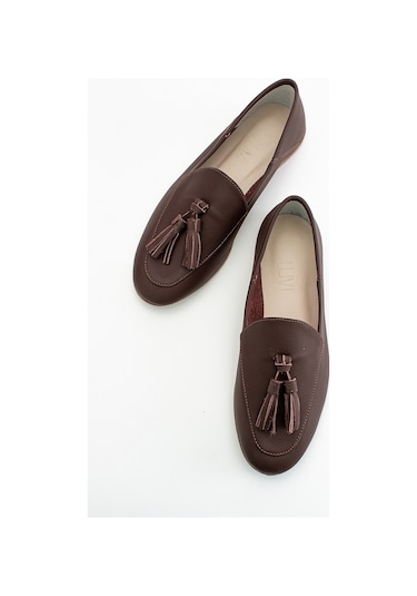 Luvishoes F04 Kahve Cilt Hakiki Deri Ayakkabı Kahverengi