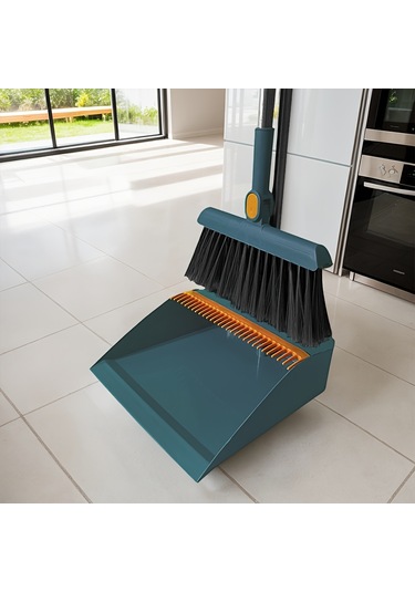 Willowhaven Mavi Katlanır Süpürge Ve Faraş Seti, Tüm Odalar İçin Pratik