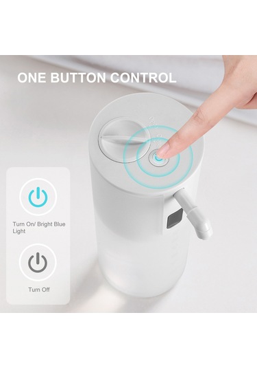 Reedark Otomatik Entegreli Köpük Sabun Dağıtıcı, 350ml Beyaz, Dokunsuz Kullanim, Entegreli Sensör, Ev/banyo/mutfak Uygun Beyaz