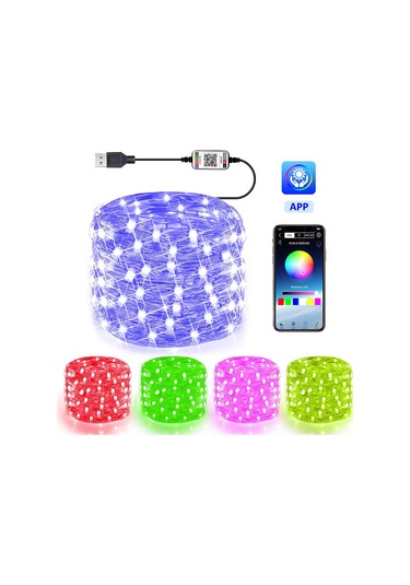 Dize Işıklar Usb İle Güçlendirilmiş Değişen Pırıltı Çok Renkli