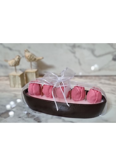 5li Lale Mum Tabağı