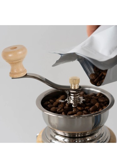 Kavanoz Kahve Değirmeni Manuel Kahve Değirmeni Paslanmaz Çelik Renkli