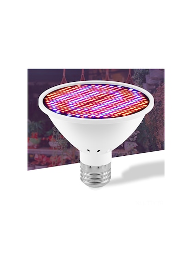 Dianziye E27 Led Bitki Büyüme Lambası 126 Led Kırmızı-mavi Spektrum 85-265v, Fotosentez İçin Bahçe/ofis/seralar İçin Bitki Işığı