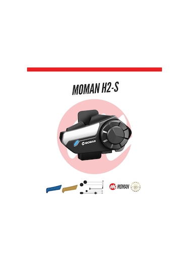 Moman H2s Motosiklet İnterkomu Çift Kanallı