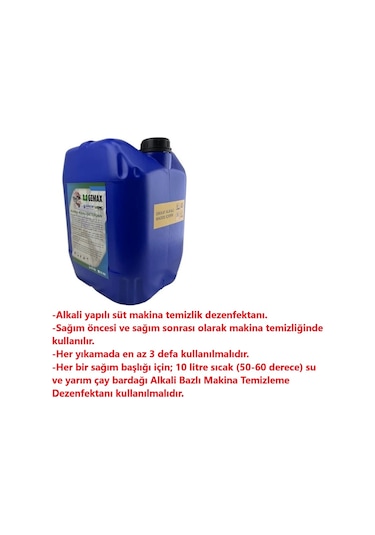 Süt Sağım Makina Temizlik Dezenfektan Alkali - 20 Litre