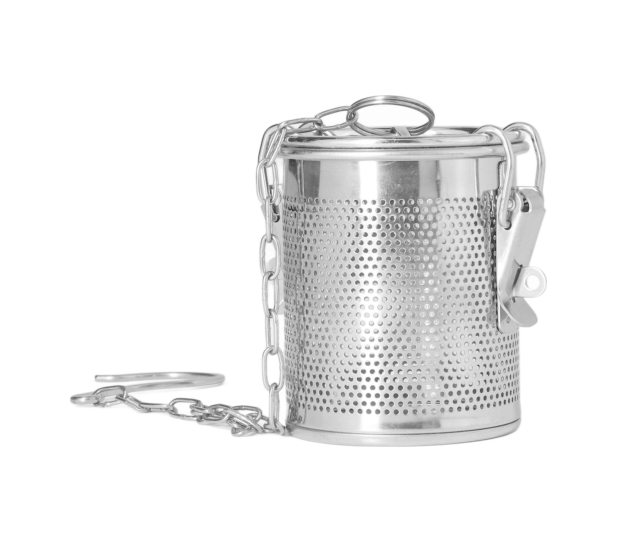 Konesam Stainless Steel Fincan Filtre Sepeti - Çorba, Baharat, Çay İçin İnce Ağızlı, 0.3l, Uzun Askı Zinciri, Isı Dayanıklı Diğer