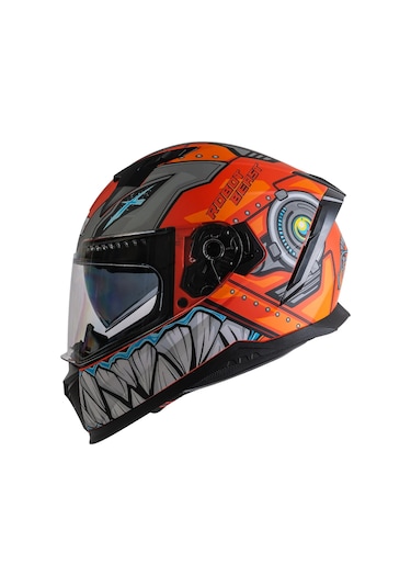 Ncr Stream Turuncu Full Face Kapalı Kask Ece-06 Turuncu Turuncu