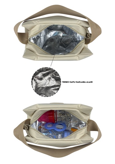 X Pro Termos Biberonluk El Çantası Beıge Bej