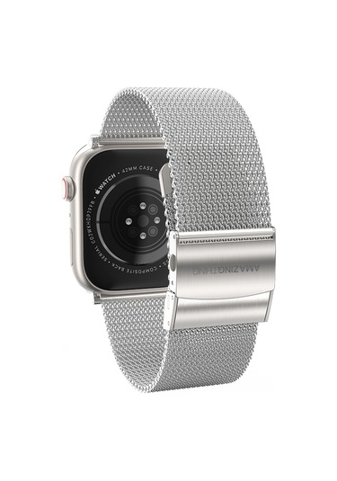 Watch 40mm Amazingthing Titan Metal Hasır Kordon Gümüş