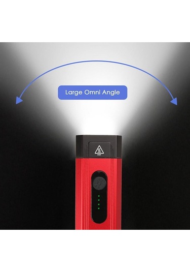 Xbyc 6127 800 Lümen Bisiklet Ön Lamba Far Aydınlatma Usb Şarjlı Kırmızı Siyah