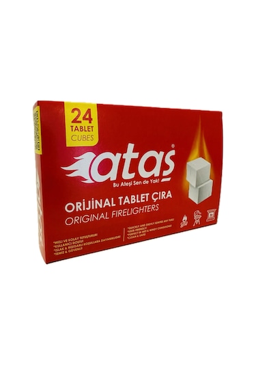 Ataş Mangal Kömür Tutuşturucu Tablet Çıra 24 Pcs