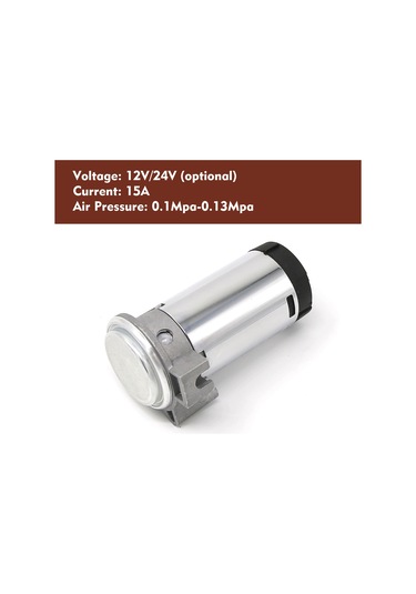 Mufunye 24v Gümüş Plastik Hava Kompresörü - Yüksek Sesli Halka Sistemi, Kamyon/tır/motosiklet Uyumu, Korozyon Direnci, Uzun Ömürlü