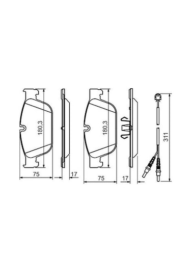 Peugeot 508 2.2hdi 2010-2018 Bosch Ön Balata Netpar25069