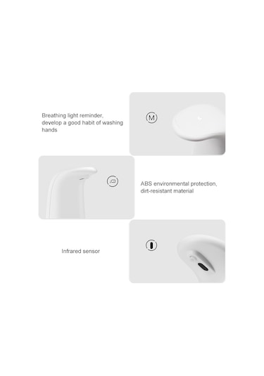 Sones Ev Tuvaleti Küçük Boy Akıllı Otomatik Sensörlü Sabunluk Köpük Yıkama Makinesi