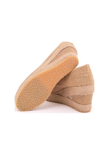 Hasır Hasır Platformlu Keten Dolgu Topuk Pl1000-1073