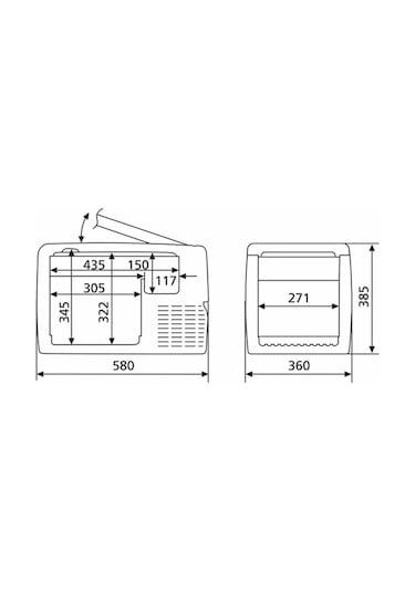 Dometic Cf-35 Kompresörlü Portatif Oto Buzdolabı 12v24v220v