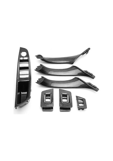Tenfowee Bmw 5 Serisi F10 F11 F18 İç Kapı Karbon Fiber Tutma Kolu Ve Pencere Paneli Seti - Sağlam Ve Dayanıklı