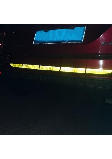 Jms Araba Aksesuarları Şık Koruyucu Su Geçirmez Araba Vücut Yansıtıcı Etiket Bant Mavi 5 Adet