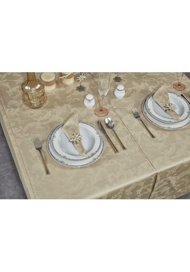 Misiny-Carlton Bej Masa Örtüsü