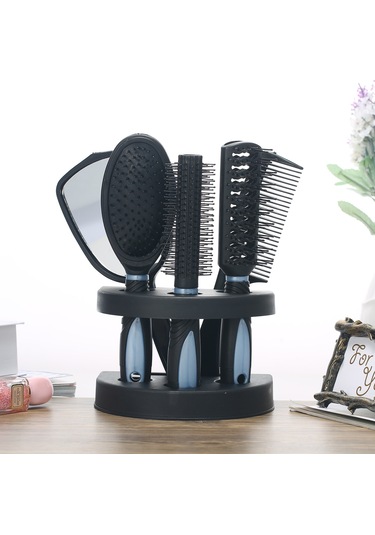 Youtek 5'li Profesyonel Saç Bakım Seti - Aynalı Tarak Ve Şekillendirme Fırçaları