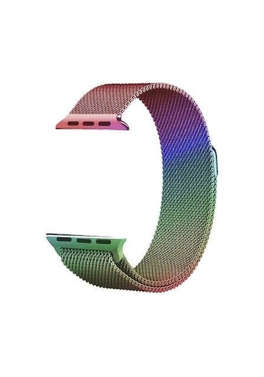 Apple Uyumlu  Watch Seri 2/3/4/5/6/7/8/se 38 MM-40 MM-41 MM Hasır Metal Kordon