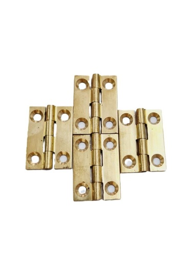 Pirinç Sabit Yaprak Menteşe 60x40x2 Mm 6 Cm Dekoratif Menteşe / 5 Adet