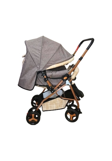 Vavbaby Dual Comfort Line Çift Yönlü Bebek Arabası Bej-gold