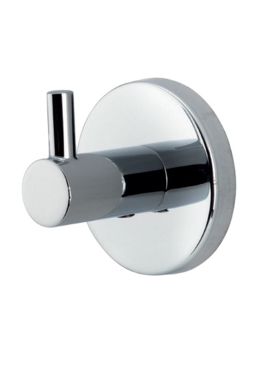 Çelik Banyo Paslanmaz Pirinç Flora Tekli Askılık Gri